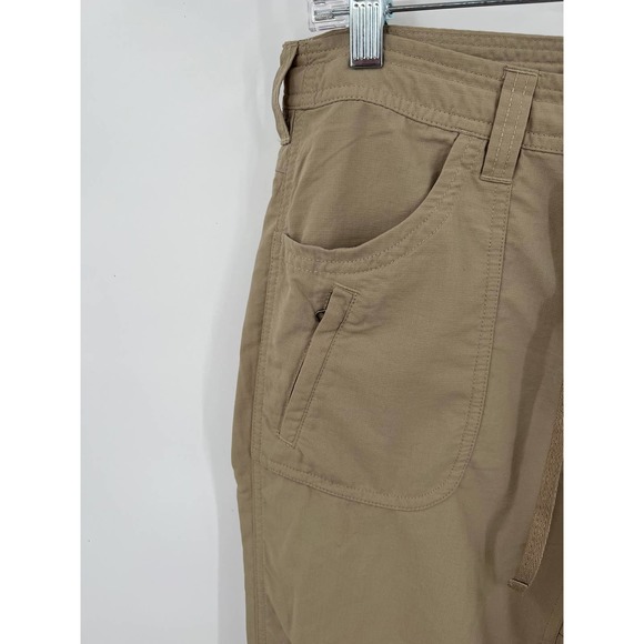 The North Face women's Horizon khaki roll up pants quick dry size 10 - Picture 4 of 9